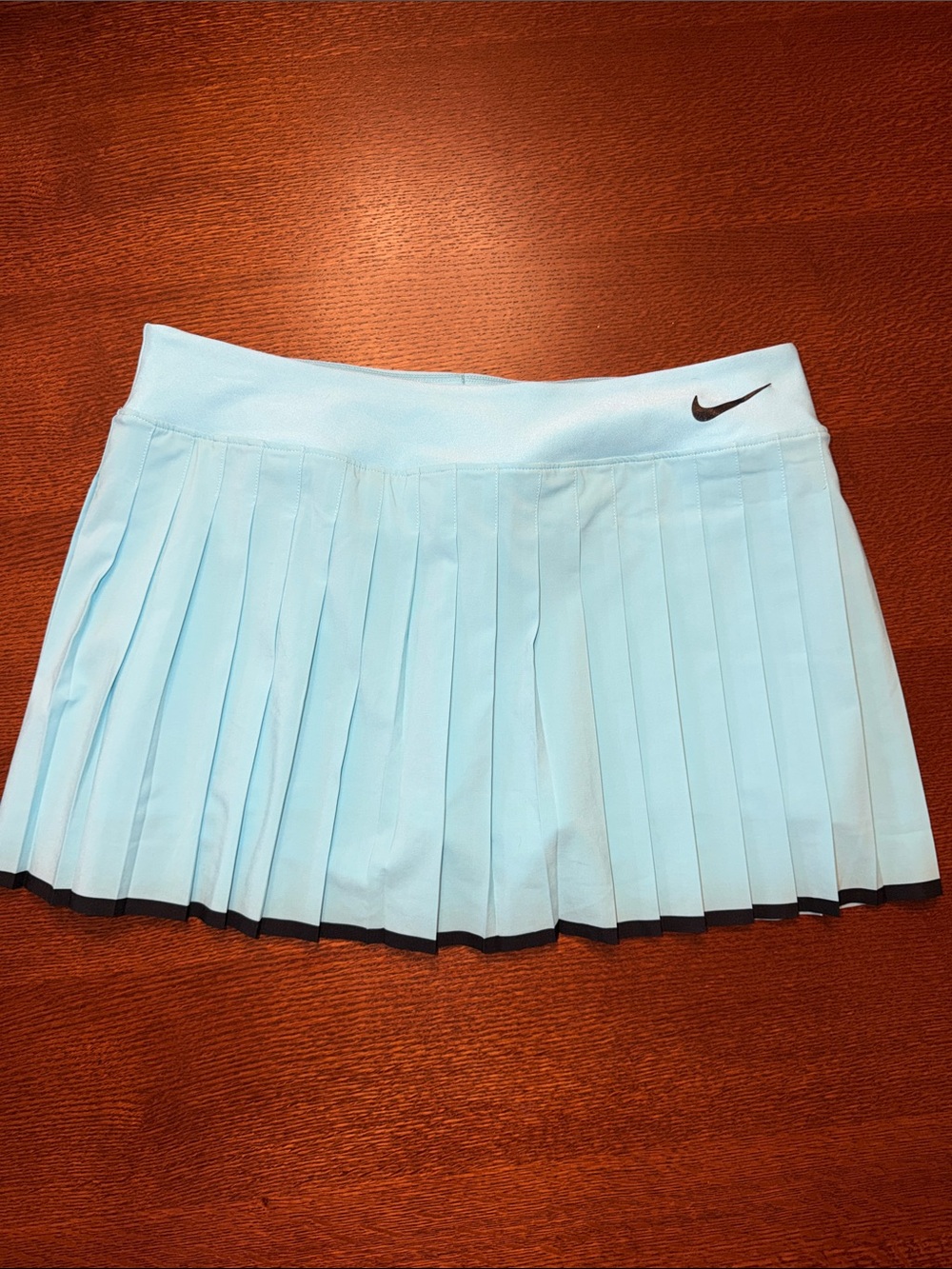 Nike Aqua Pleated Tennis Skirt/Skort with Black Trim